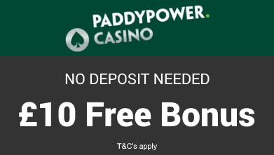 Paddy Power Casino | No Deposit Offer | Free Bonus