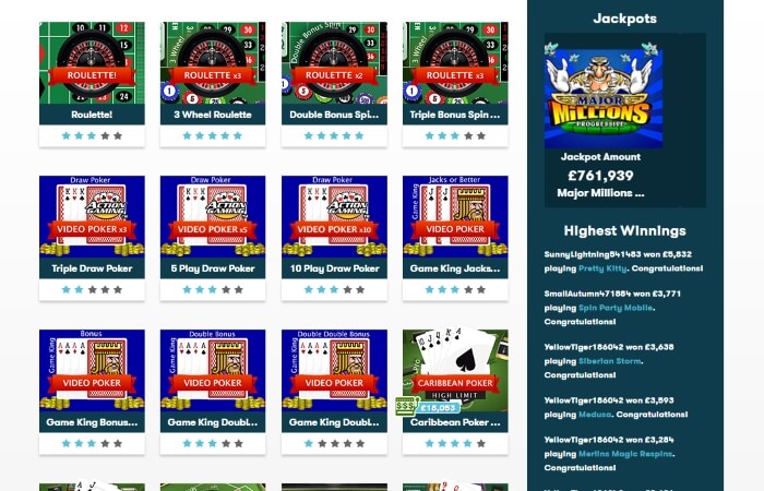 Intercasino | Play card and table casino games