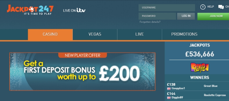 Jackpot247 Casino Review