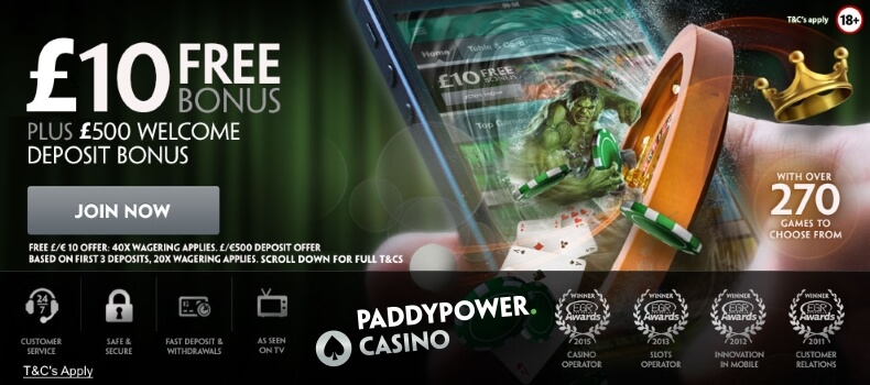 Paddy Power Casino Review
